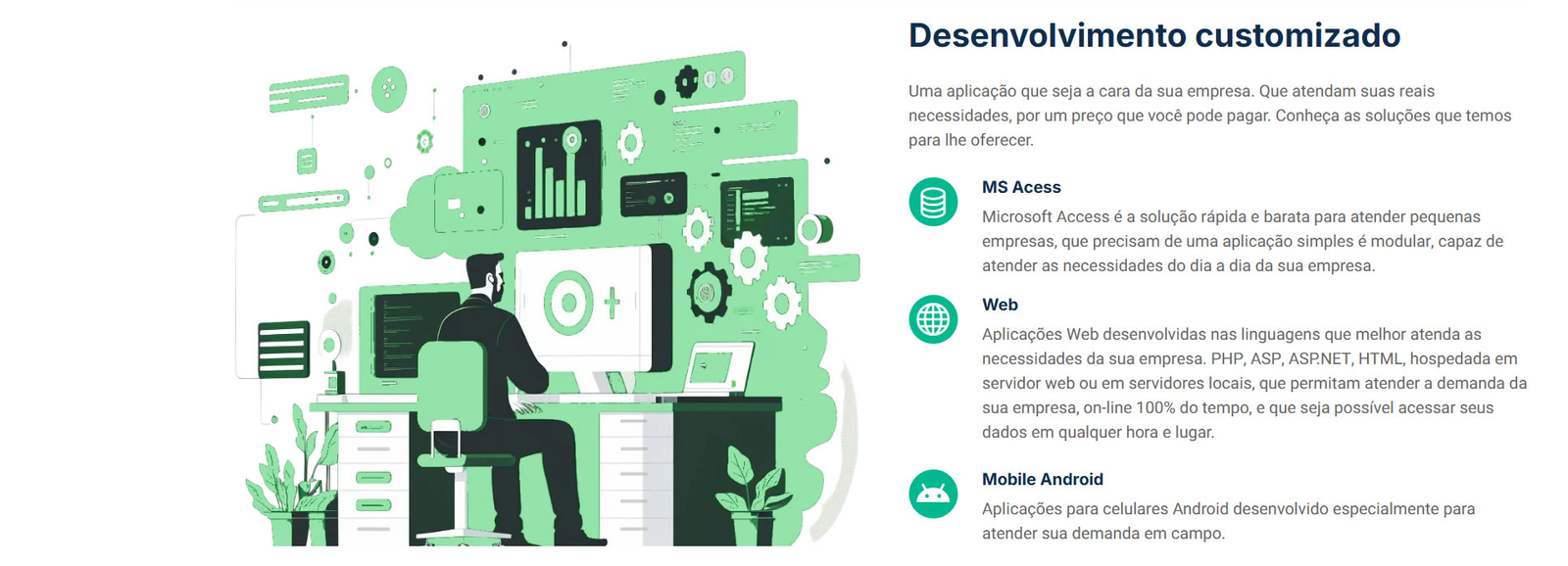 Desenvolvimento Customizado de Aplicações
